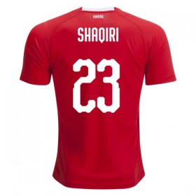 Camisolas de Futebol Suíça Shaqiri 23 Equipamento Principal Copa do Mundo 2018 Manga Curta